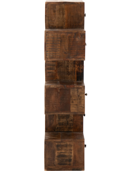 COMMODE TORO BOIS RECYCLÉ NAT (51x30x124cm) 