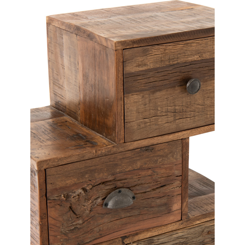 COMMODE TORO BOIS RECYCLÉ NAT (51x30x124cm) 