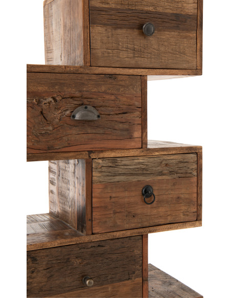 COMMODE TORO BOIS RECYCLÉ NAT (51x30x124cm) 