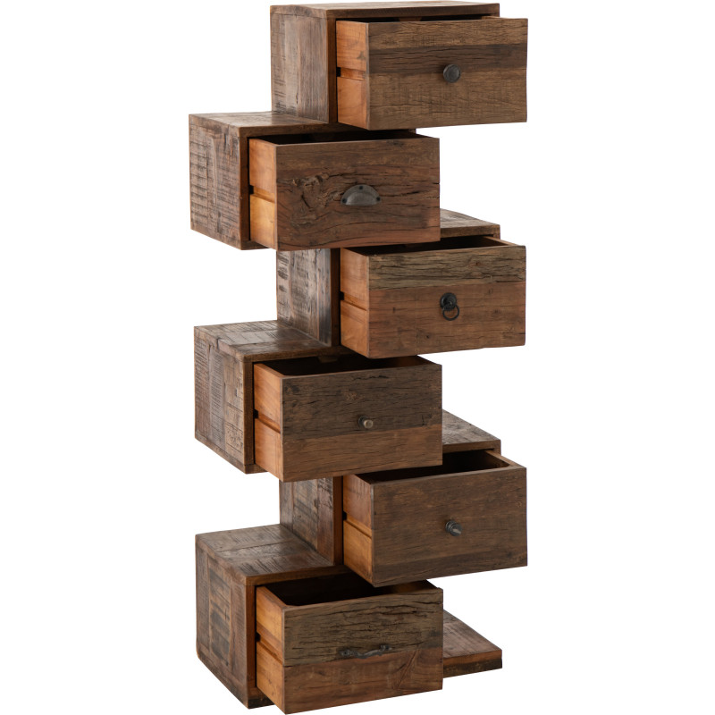 COMMODE TORO BOIS RECYCLÉ NAT (51x30x124cm) 