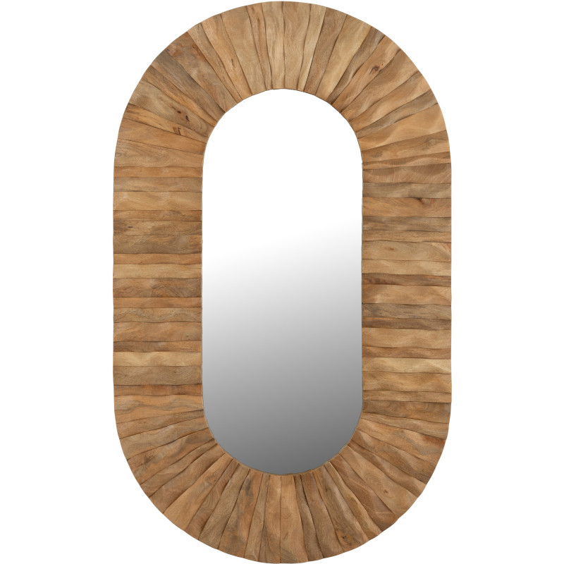 MIROIR MURAL CURVE OVA BS NAT (152x6x92cm) 