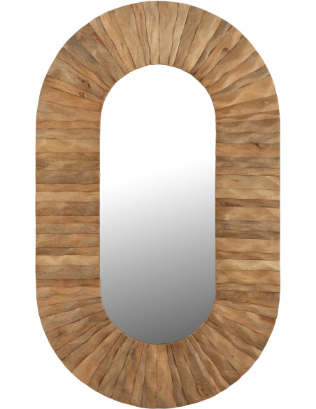 MIROIR MURAL CURVE OVA BS NAT (152x6x92cm) 