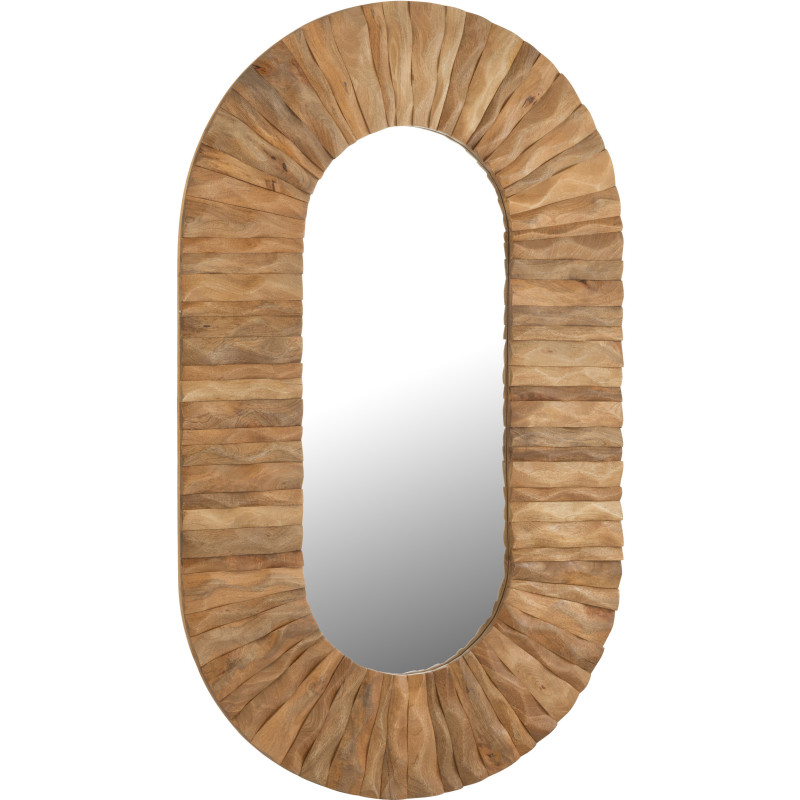 MIROIR MURAL CURVE OVA BS NAT (152x6x92cm) 