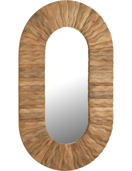 MIROIR MURAL CURVE OVA BS NAT (152x6x92cm) 