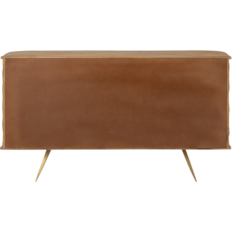 BUFFET CURVE BOIS NATUREL (152x40x83cm) 