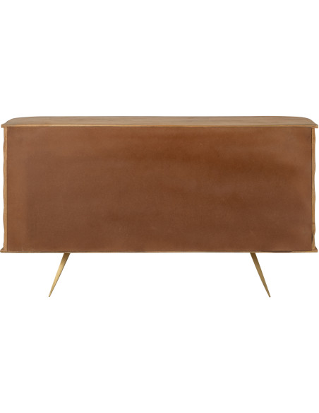 BUFFET CURVE BOIS NATUREL (152x40x83cm) 