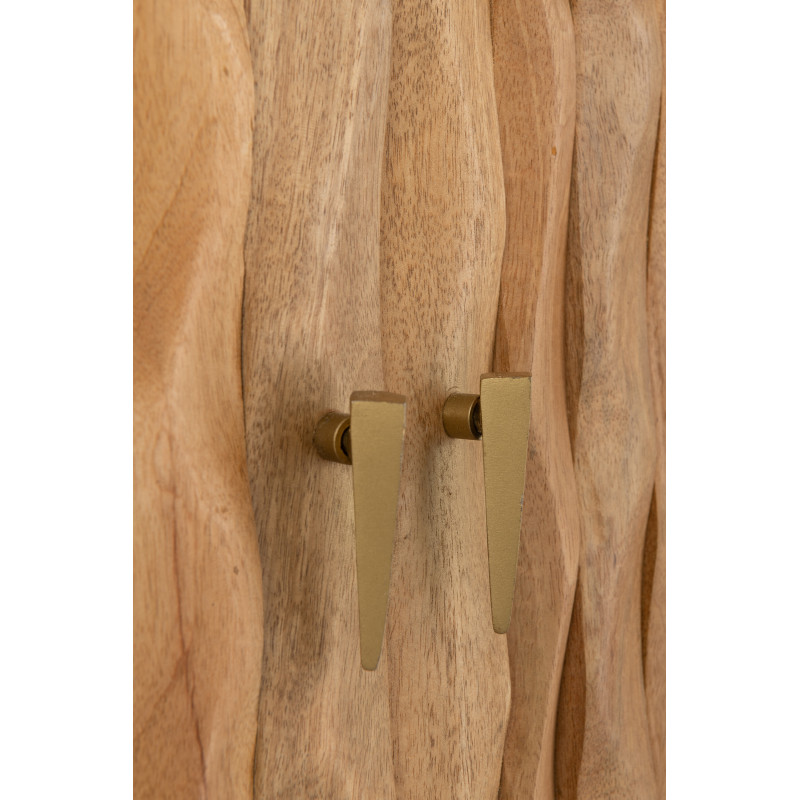 BUFFET CURVE BOIS NATUREL (152x40x83cm) 