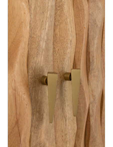 BUFFET CURVE BOIS NATUREL (152x40x83cm) 