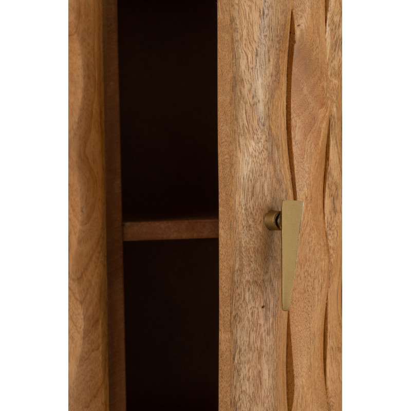 BUFFET CURVE BOIS NATUREL (152x40x83cm) 