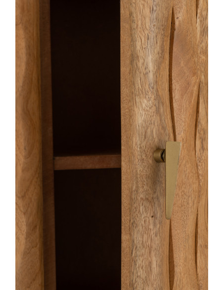 BUFFET CURVE BOIS NATUREL (152x40x83cm) 