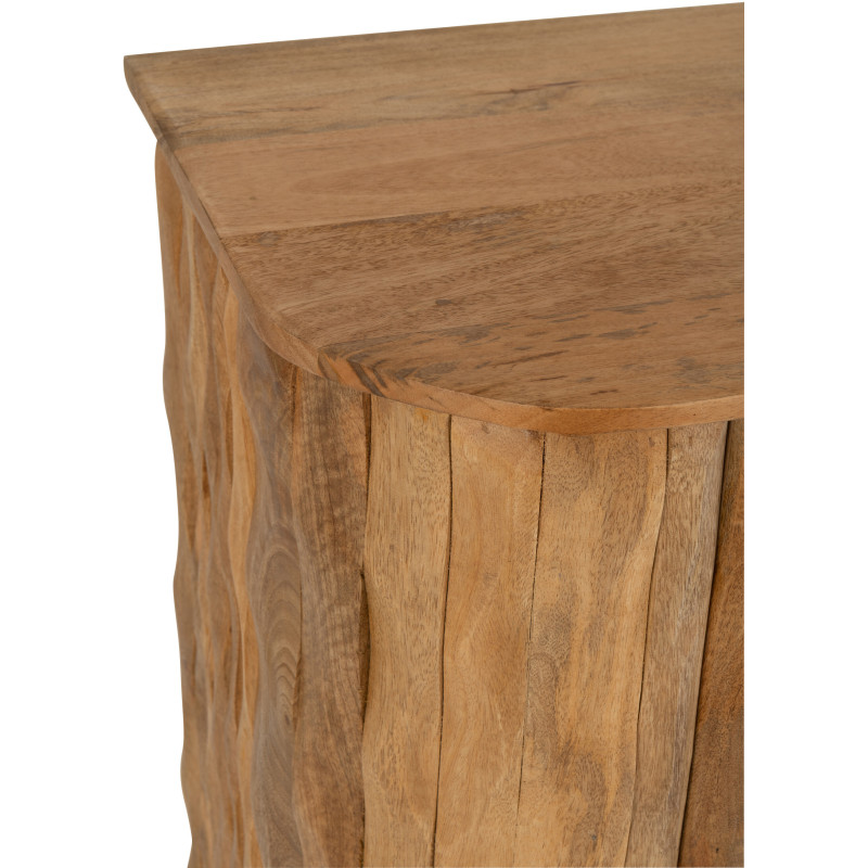 BUFFET CURVE BOIS NATUREL (152x40x83cm) 