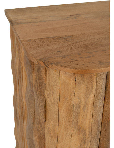 BUFFET CURVE BOIS NATUREL (152x40x83cm) 