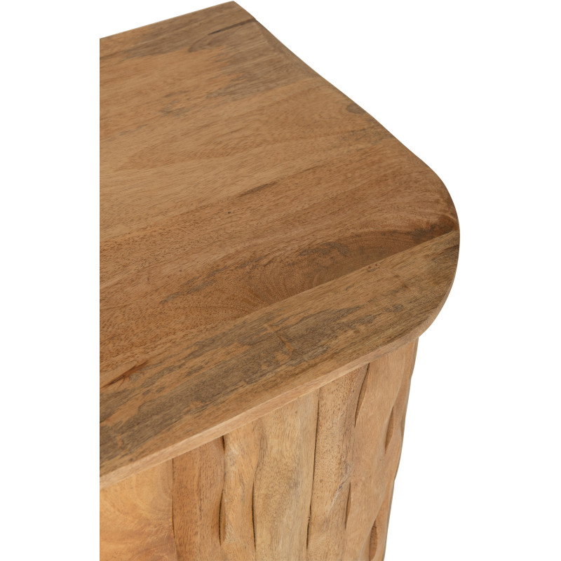 BUFFET CURVE BOIS NATUREL (152x40x83cm) 