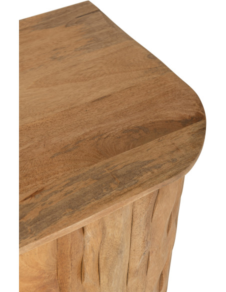 BUFFET CURVE BOIS NATUREL (152x40x83cm) 