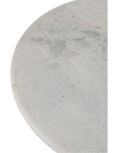 TABLE À MANGER ROND MARB BLA L (102x102x76cm) 