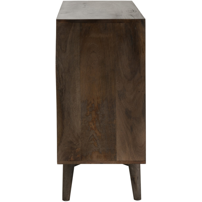 COMMODE CIRCLE DESIGN BOIS MAR (99x40x88cm) 