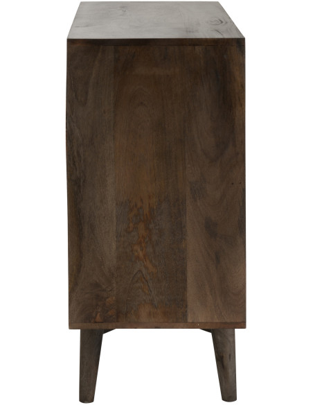 COMMODE CIRCLE DESIGN BOIS MAR (99x40x88cm) 