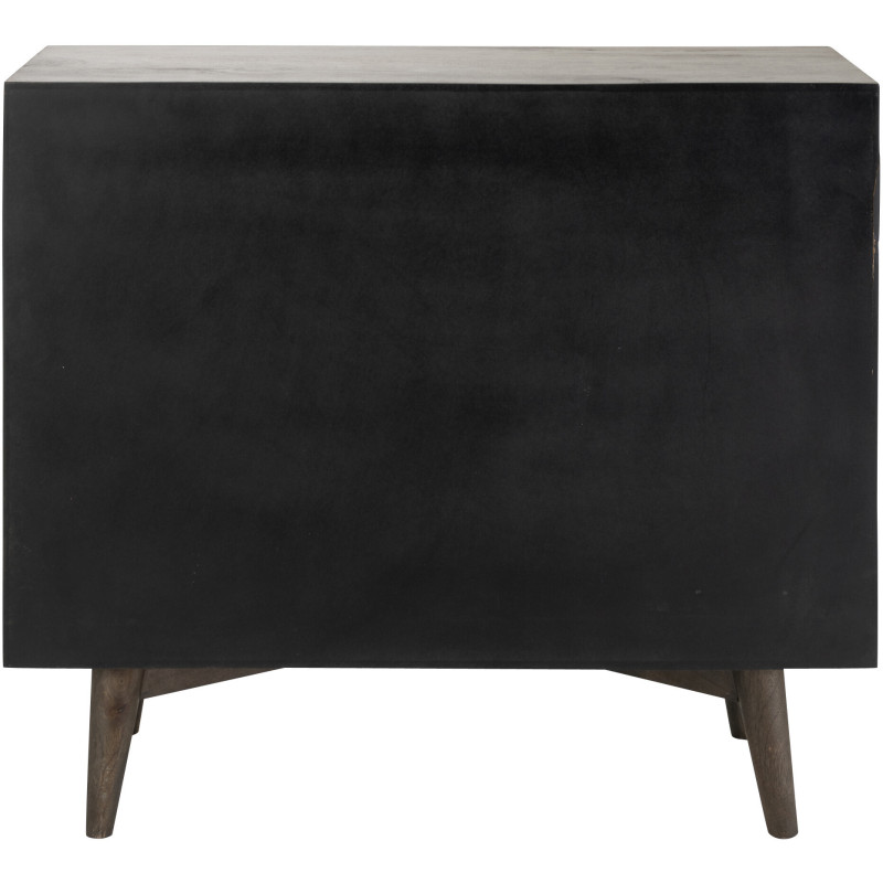 COMMODE CIRCLE DESIGN BOIS MAR (99x40x88cm) 