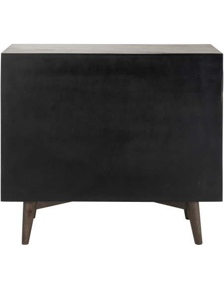 COMMODE CIRCLE DESIGN BOIS MAR (99x40x88cm) 