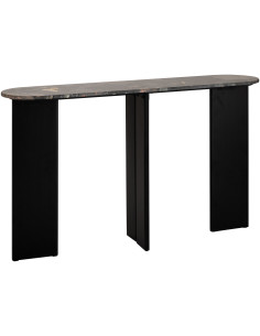 CONSOLE MATHILDE MARB NOI/PÊC (140x35x81cm) 