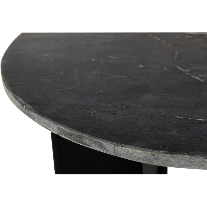 TABL APP MATHILDE MARB NOI (50x50x50cm) 