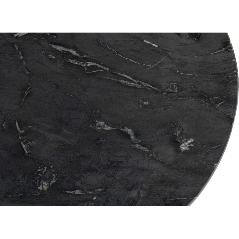 TABL APP MATHILDE MARB NOI (50x50x50cm) 