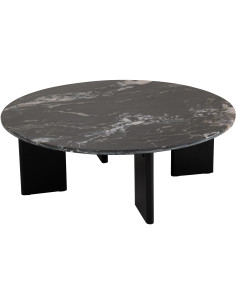 TABLE BASSE MATHILDE MARB NOI (90x90x30cm) 