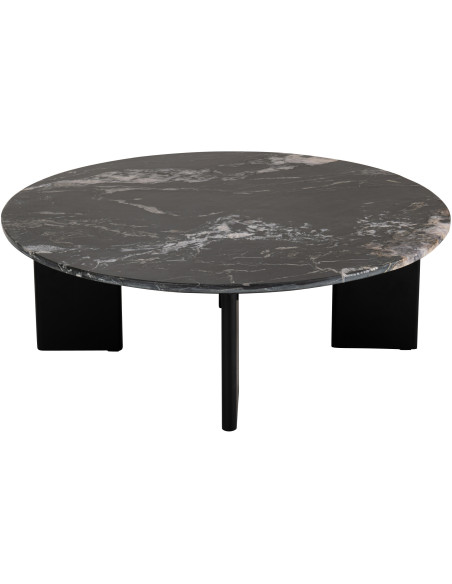 TABLE BASSE MATHILDE MARB NOI (90x90x30cm) 