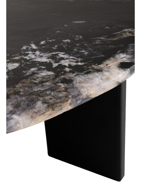 TABLE BASSE MATHILDE MARB NOI (90x90x30cm) 