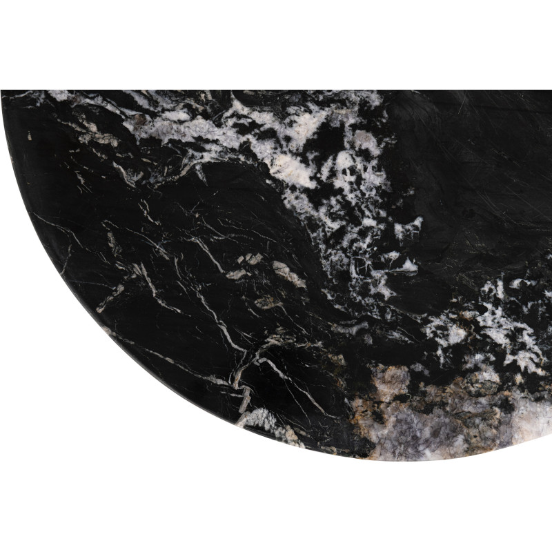 TABLE BASSE MATHILDE MARB NOI (90x90x30cm) 