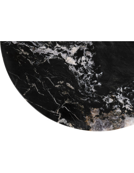 TABLE BASSE MATHILDE MARB NOI (90x90x30cm) 