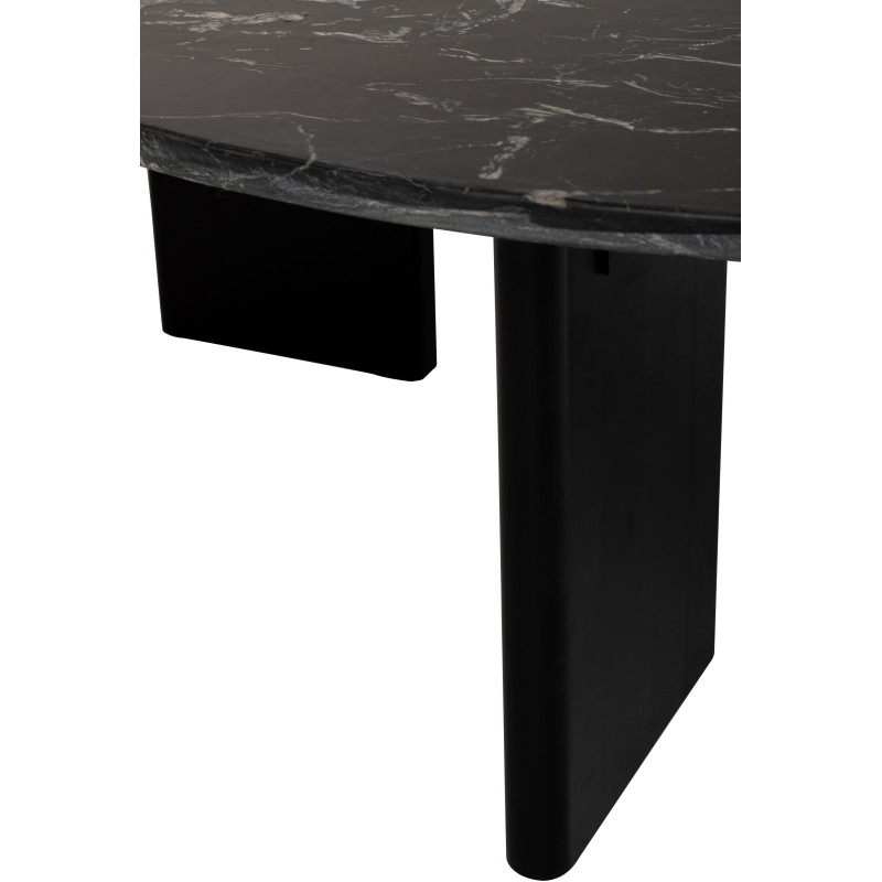 TABLE BASSE MATHILDE MARB NOI (90x90x30cm) 