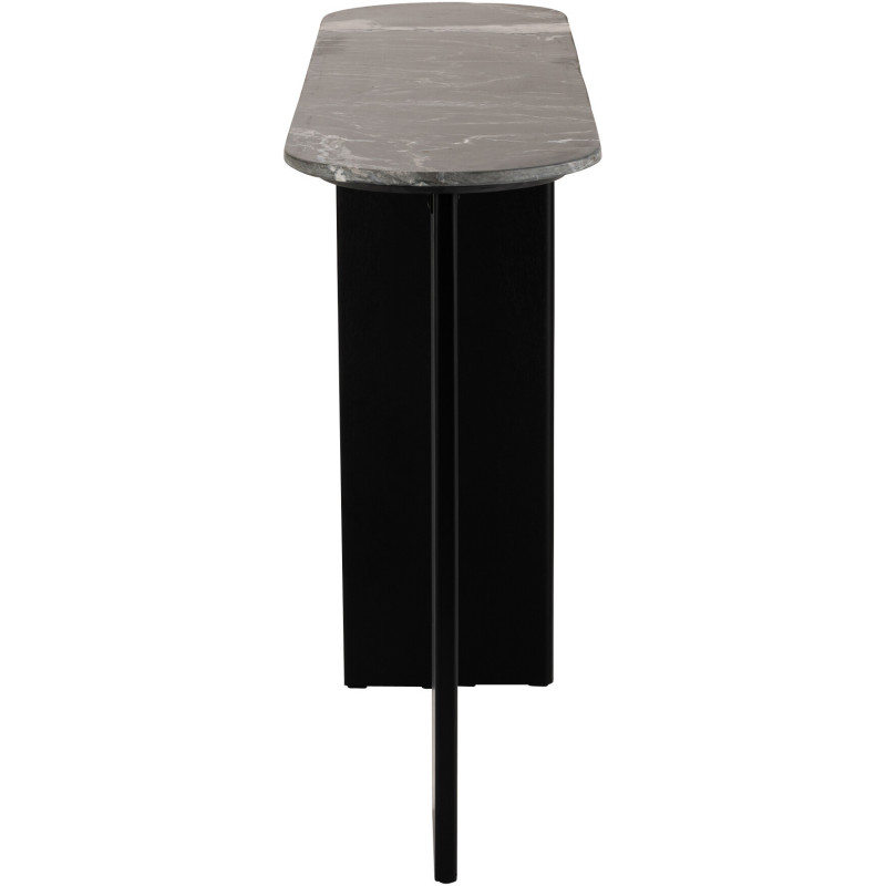 CONSOLE MATHILDE MARBRE NOIR (140x35x81cm) 