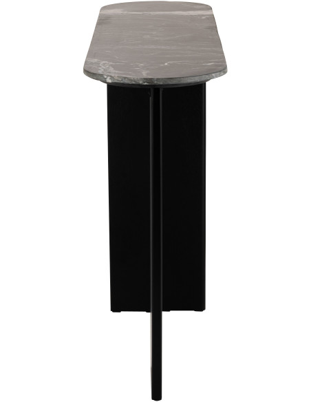 CONSOLE MATHILDE MARBRE NOIR (140x35x81cm) 