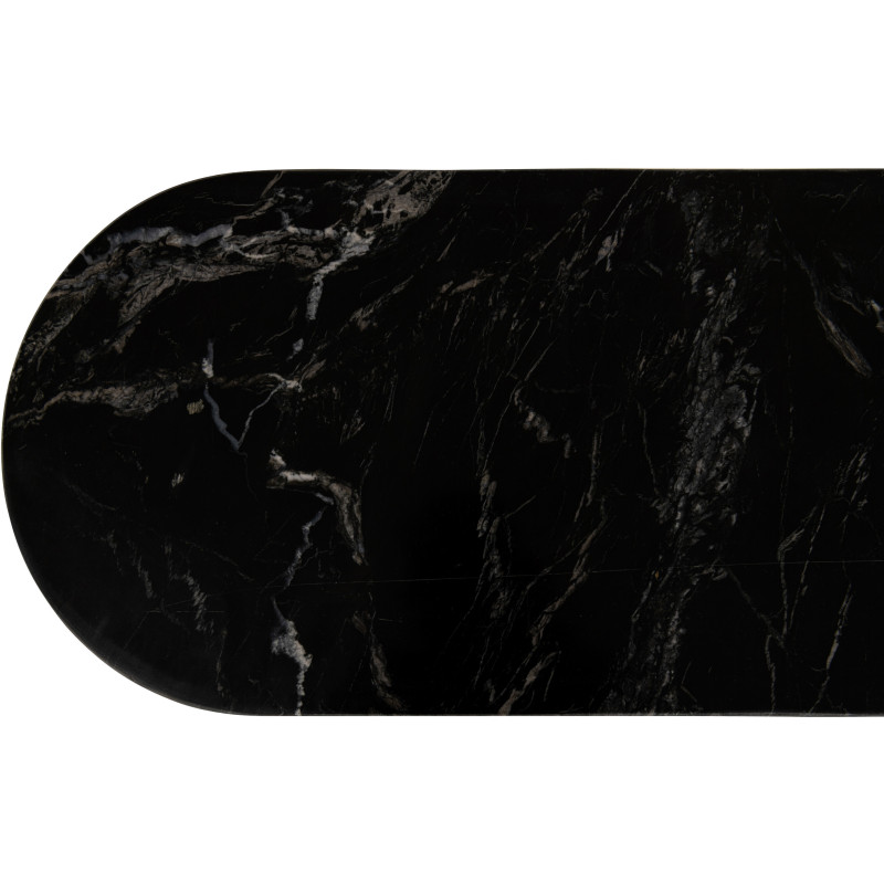 CONSOLE MATHILDE MARBRE NOIR (140x35x81cm) 