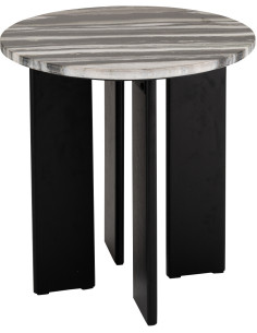 TABL APP MATHILDE NOI/GR V (50x50x50cm) 