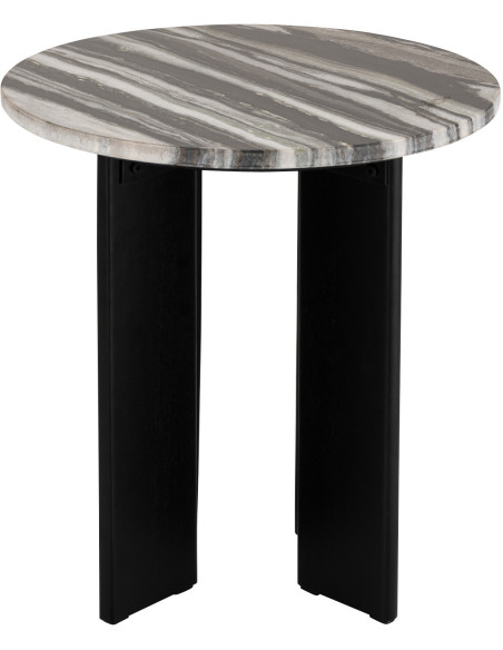 TABL APP MATHILDE NOI/GR V (50x50x50cm) 