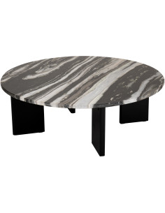 TABL BAS MATHILDE NOI/GR V (90x90x30cm) 