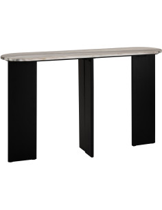 CONSOLE MATHILDE MARB NOI/GR V (140x35x81cm) 