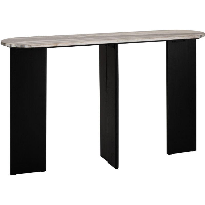 CONSOLE MATHILDE MARB NOI/GR V (140x35x81cm) 