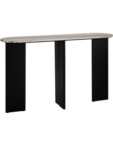 CONSOLE MATHILDE MARB NOI/GR V (140x35x81cm) 