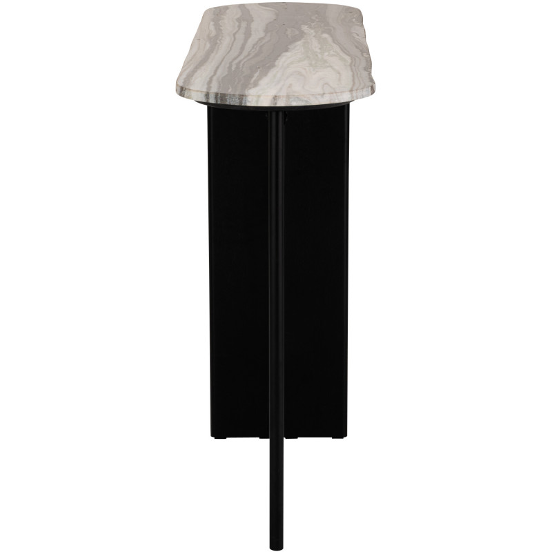 CONSOLE MATHILDE MARB NOI/GR V (140x35x81cm) 