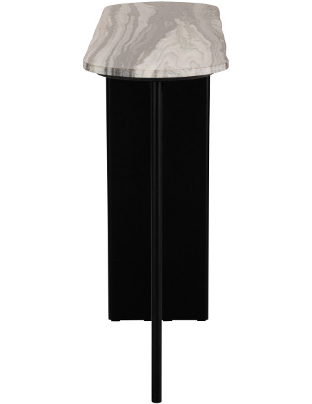 CONSOLE MATHILDE MARB NOI/GR V (140x35x81cm) 