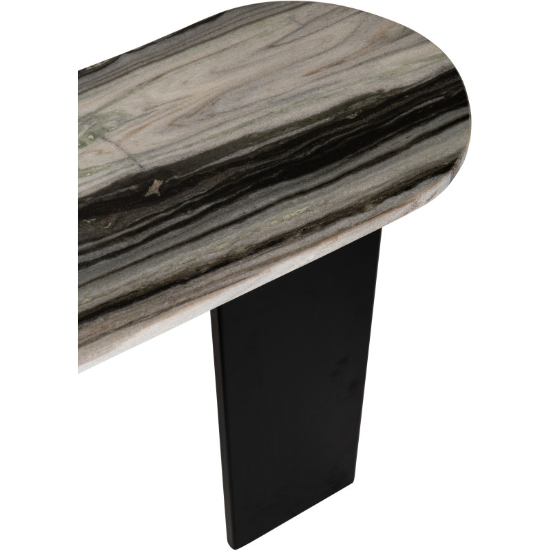 CONSOLE MATHILDE MARB NOI/GR V (140x35x81cm) 