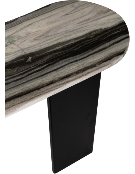 CONSOLE MATHILDE MARB NOI/GR V (140x35x81cm) 
