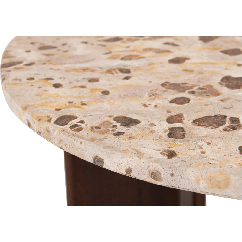 TABL APP MATHILDE MARB NAT/BEI (50x50x50cm) 