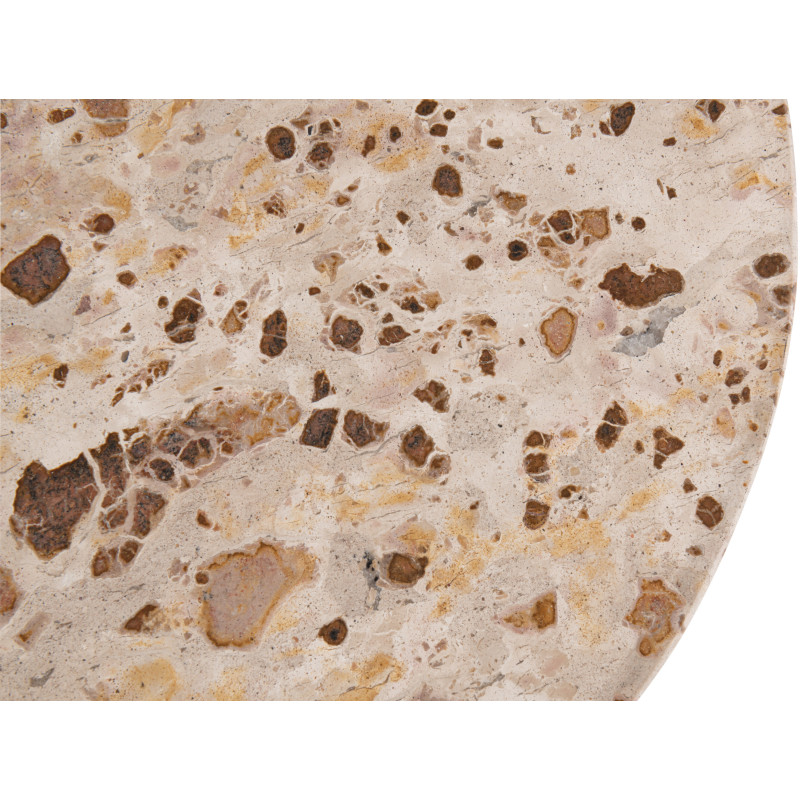 TABL APP MATHILDE MARB NAT/BEI (50x50x50cm) 