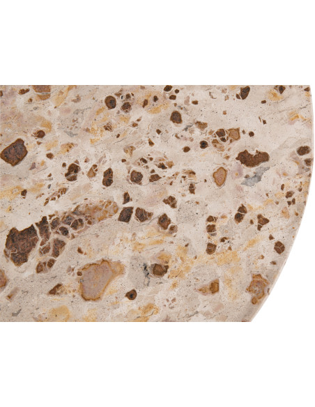 TABL APP MATHILDE MARB NAT/BEI (50x50x50cm) 