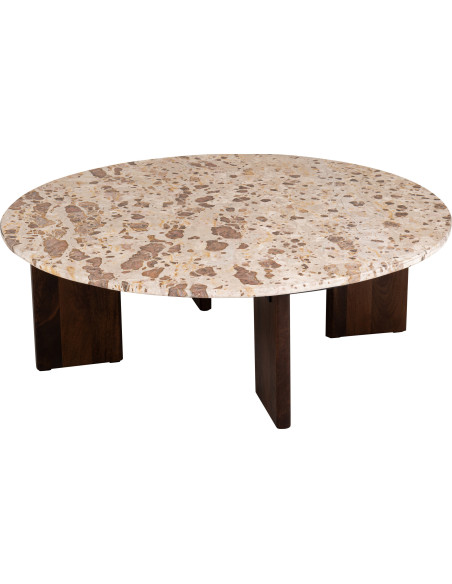 TABL BAS MATHILDE MARB NAT/BEI (90x90x30cm) 