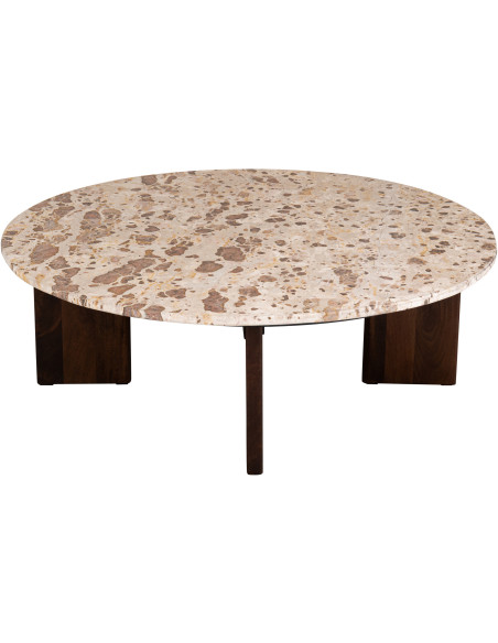 TABL BAS MATHILDE MARB NAT/BEI (90x90x30cm) 